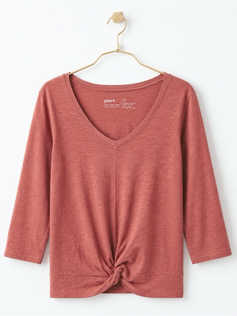 PACT LOUNGEWEAR COZY TRAVEL AIRPORT WEEKENDER ORGANIC TOP SZ XS - Picture 2 of 3